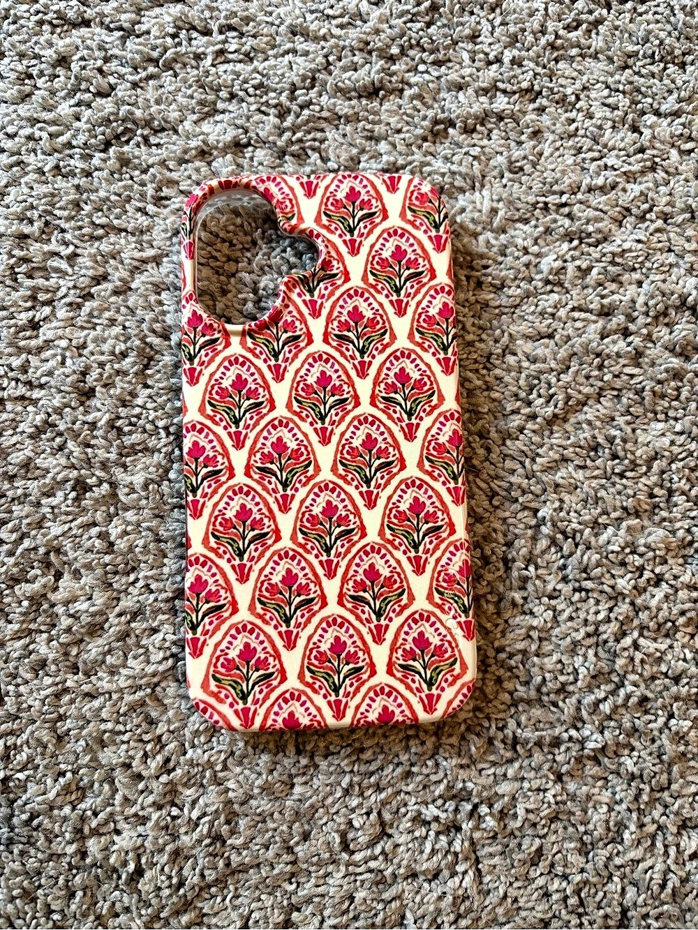 Casely Pink & Red Patterned Phone Case